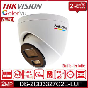 HIKVISION 2MP ColorVu Dome Camera – DS-2CD3327G2E-LUF