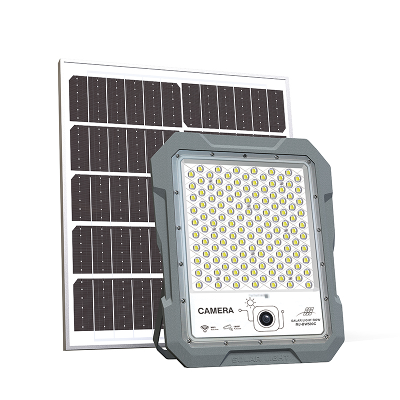 Solar Flood Light with Integrated Solar CCTV Camera