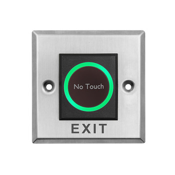 Stainless Steel No-Touch Exit Button for Biometric Systems.