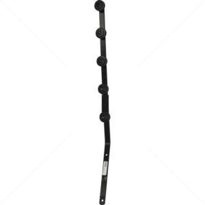 Electric Fence Pole – 5 Line Flat Bar Angle Black